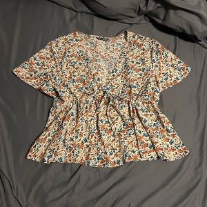 Multi-Color Flower Blouse